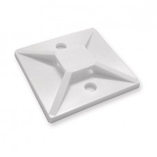 Αυτοκόλλητη Βάση Δεματικών Καλωδίων 19mm/19mm Λευκή (Συσκ. 100τεμ.) 19-21210